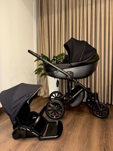детские коляски бишкек дордой цены: Коляска, цвет - Черный, Б/у