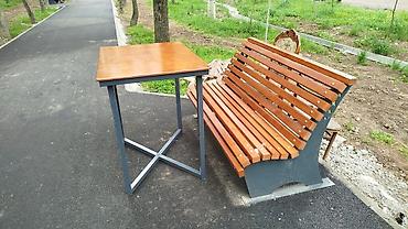 лавочки: Скамейка Металл, Со спинкой, С крышей — 5