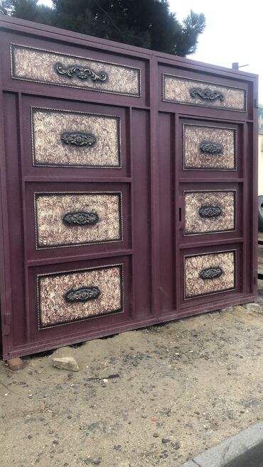 Həyət darvazaları: Yeni Həyət darvazası, 3 m, Mexaniki, Qapı ilə, rəng - Ağ, Kredit yoxdur, Ödənişli quraşdırma, Rayonlara çatdırılma, Ödənişli çatdırılma — 14