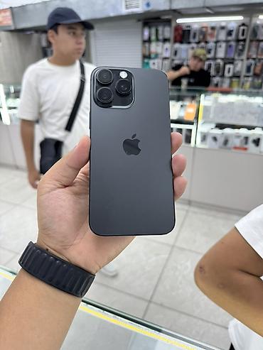 IPhone 16 Pro Max, Б/у, 256 ГБ, Black Titanium, Зарядное устройство, Защитное стекло, Чехол, 91 %