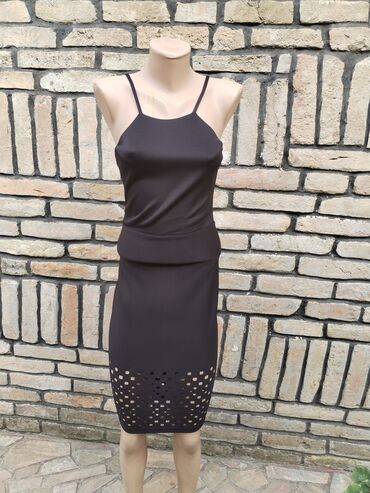 pliš plisane haljine: S (EU 36), color - Black, Other style, With the straps