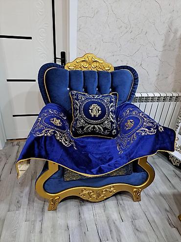 salon divan: Klassik üslubda 3+1 oturma dəsti - Tərkibi: 3 nəfərlik divan və 1 — 4