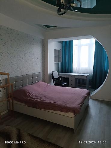 2 room: 1 комната, Аламединский рынок / базар, Душевая кабина, Постельное белье, Кондиционер — 3