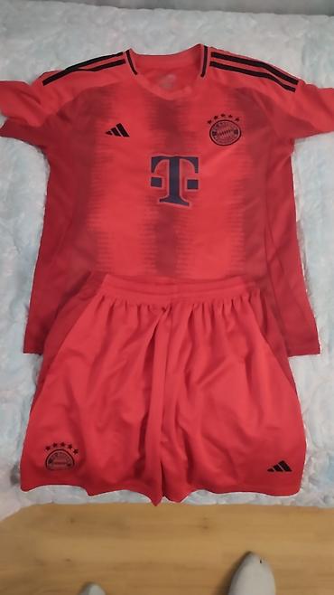 Kişi geyimləri: İdman dəsti, Adidas, L, rəng - Qırmızı — 2