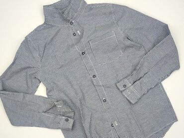 Shirt 14 years, condition - Perfect, pattern - Cell, color - Blue