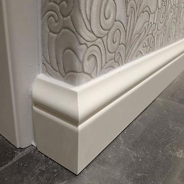 MDF plintus və dekorativ pervazlar - Material: sıxlıqlı MDF - Tətbiq