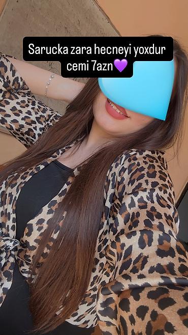Üst geyimi: ZARA leopard naxışlı sarı-çəhrayı tonlarda kimono/kardigan. - Qol — 1