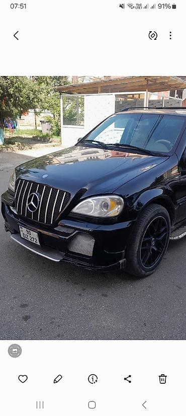 Mercedes-Benz: Mercedes-Benz M-Class (W163) SUV - Kuzov: qara rəng, şəhər və uzun — 1