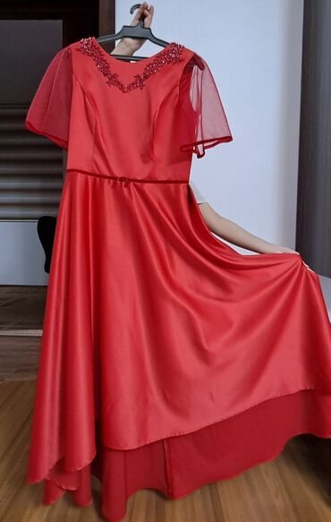 платье мама дочка: Вечернее платье, Длинная модель, 3XL (EU 46)
