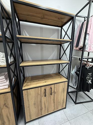 Полка для вещей и одежды, Б/у, ЛДСП at lalafo.kg Полка для вещей и одежды, Б/у, ЛДСП