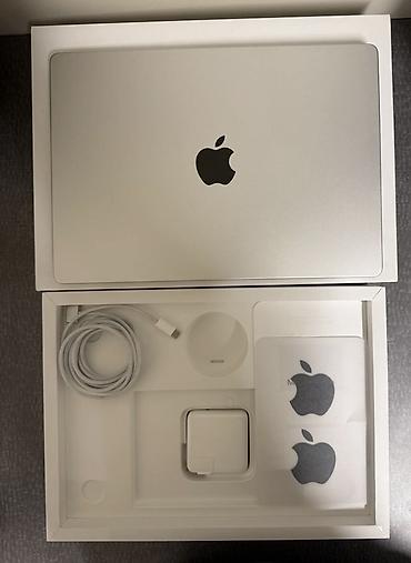 macbook m3 pro: MacBook Pro 14 M3 8/512 silver, открытая коробка 3 цикла — 1