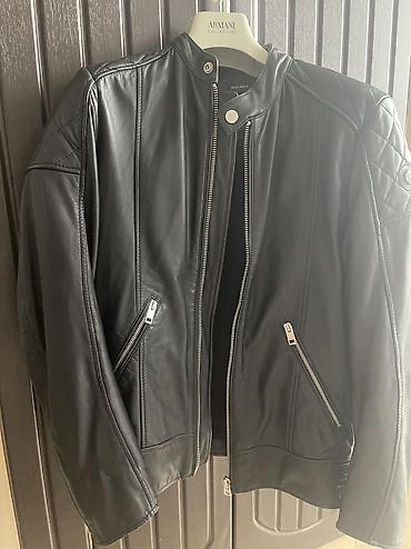 kurtka pilot: DIESEL kişi dəri gödəkçə - Brend: DIESEL - Model: biker tərzli — 2