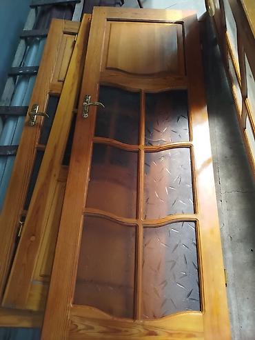 emba panel kataloq: Şüşəli taxta otaq qapıları - Material: təbii taxta (rəngi açıq — 1