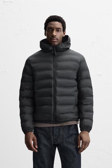 Куртки: Мужская куртка, M (EU 38), Zara, Новый, цвет - Черный, Самовывоз