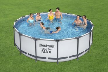 таблетки для бассейнов: Описание товара: Каркасный бассейн Bestway Steel Pro Max 457x122 см, с