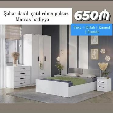 mebel termo: İkinəfərlik çarpayı, Termo, Dolab, 2 tumba, Azərbaycan, Yeni — 1