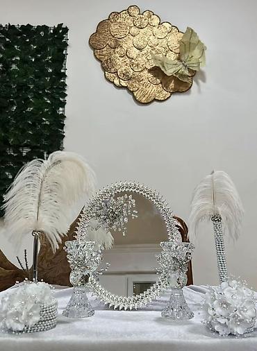 Dekorlar və bəzəklər: 2 DEST XONCA 2 KEPENEK 150 SM YUMRU DEKOR BAHALI TULLE BIRGE Guzguler — 4