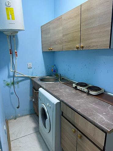 Mənzillər: 1 otaqlı mənzil (studiyaya yaxın plan) – mərkəzi istilik radiatorları — 6
