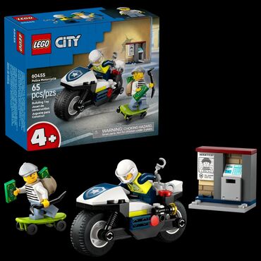 матрица для лего кирпича купить: LEGO City 60455 🏍️ рекомендуемый возраст 4+,65 деталей 🟦 Police