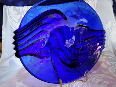 Ostalo posuđe: Kobaltno nov plav tanjir za na sto,90te.Luminarc Francuska. Nov — 9