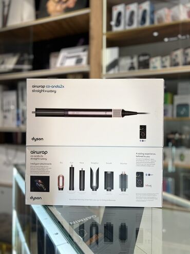 Косметика: Dyson Airwrap co‑anda 2x Straight + Wavy и Dyson Airstrait Комплекты