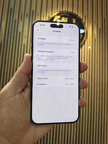 electronics iphone: IPhone 15 Pro Max, 512 GB, Black Titanium, Face ID, Sənədlərlə, Zəmanət — 2