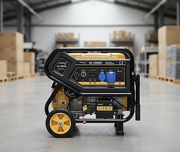 Генераторы: Бензиновый электрогенератор J.Deady GS-12000E - Мощный однофазный — 1