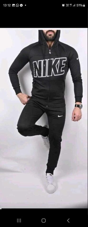 nike trenerka muska: Komplet, 2XL (EU 56), L (EU 52), M (EU 50), Nike, bоја - Šareno, Likra