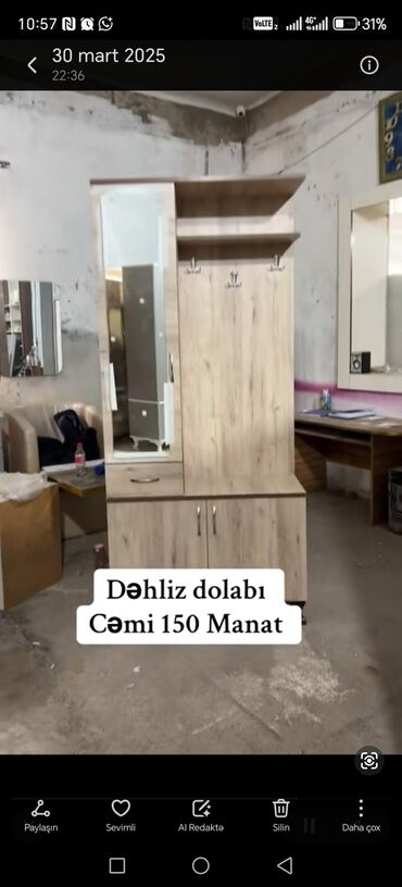 Dolablar: Açılan, 1 qapı Düz dolab, Dəhliz dolabı, Rusiya -da lalafo.az — 16 Dolablar: Açılan, 1 qapı Düz dolab, Dəhliz dolabı, Rusiya — 16