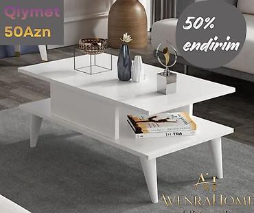 silindr formalı əşyalar: Jurnal masası, Yeni, Açılmayan, Laminat, Dördbucaq masa — 2