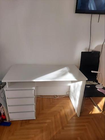 forma ideale ormari akcija 2026: Radni sto LIMFJORDEN – bela boja, 60 x 120 cm, 4 fioke. - — 1