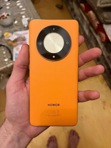 işdenmiş telfonlar: Honor X9b, 256 ГБ, цвет - Оранжевый, Отпечаток пальца, Face ID