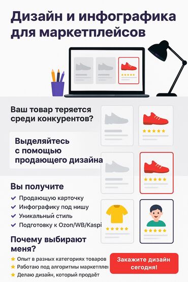 velogalereya kg: Услуга, делаю карточки товара, онфографикк для маркетплейсов