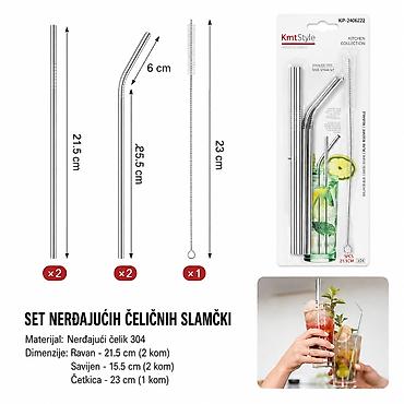 KMT Slamka od nerđajućeg čelika 2406222 Praktičan set višekratnih