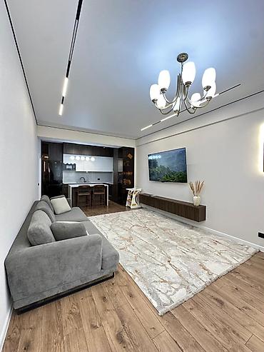 Квартиры: 3 комнаты, 90 м², Асанбай мкр Элитка, 12 этаж, Евроремонт — 6