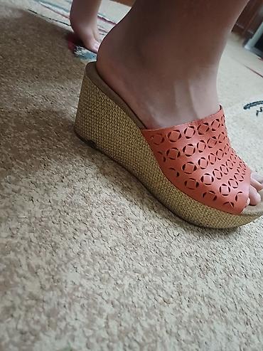 медал: Босоножки, 37, 37.5, 38, Clarks, Б/у, цвет - Оранжевый — 3