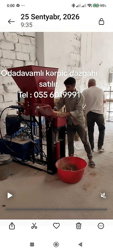 Tikinti daşları: Məhsul: KƏRPİC DƏZGAHI Manqal üçün odadavamlı kərpic və istehsal — 2