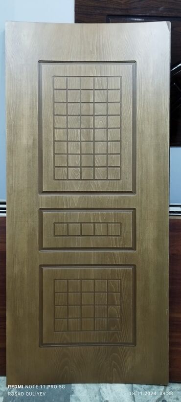 Giriş qapıları: Mənzil üçün Yeni Giriş qapısı 90x205 sm Zəmanətsiz, Ödənişli quraşdırma, Ödənişli çatdırılma — 50