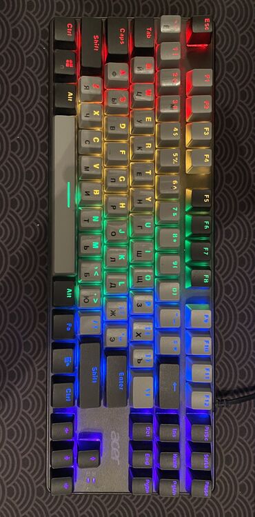 асер ноутбук: Клавиатура механическая Acer Свитчи: синие Цвет подсветки: радужный