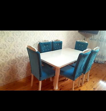 Masa 6stul satilir 300 azn masa açılır unvan sumqayit vusqa2Yemək