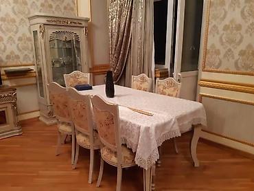 Qonaq otağı üçün, İşlənmiş, Dördbucaq masa, 8 stul