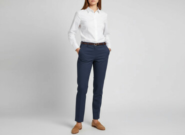 jeans mom slim fit stradivarius: CAMAIEU, Spodnie materiałowe damskie, rozmiar L