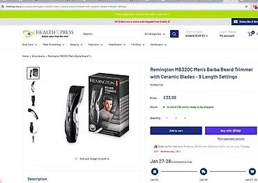 Trimeri za precizno uklanjanje dlačica: Remington Barba Beard Trimmer MB320C – trimer za bradu - Napredne — 6