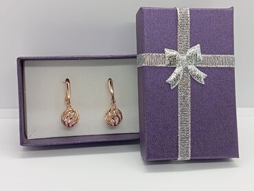 Серьги: Серьги, Женские, Вставка: Фианит, Новый — 5