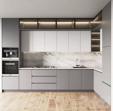 Кухонные гарнитуры: Кухонный гарнитур, Новый, цвет - Серый, Бесплатная доставка at lalafo.kg — 10 Кухонные гарнитуры: Кухонный гарнитур, Новый, цвет - Серый, Бесплатная доставка — 10