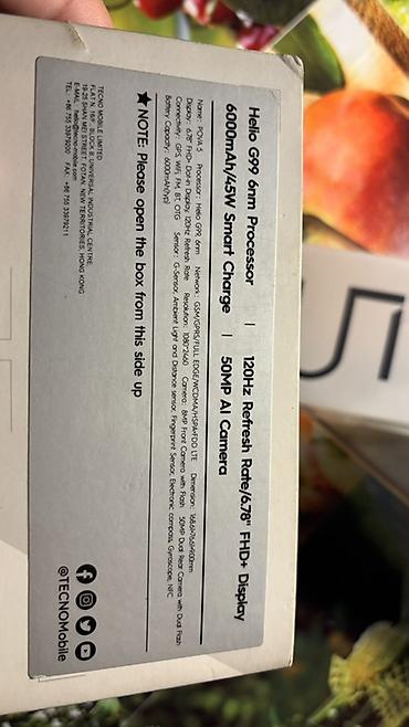 nintendo switch qiymeti: Tecno Pova 5, 256 GB, rəng - Göy, Barmaq izi, Düyməli, Face ID — 8