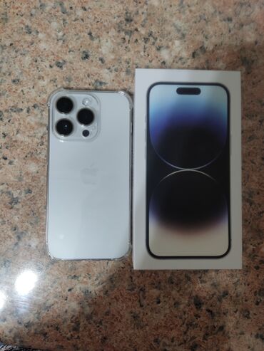 14 про айфон цена бишкек: IPhone 14 Pro, Колдонулган, 256 ГБ, Ак, Коргоочу айнек, Каптама, Куту, 100 %