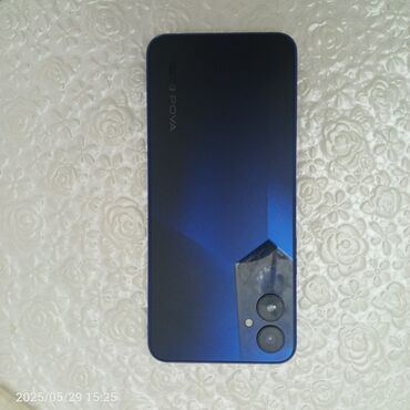 panasonic telefonu: Tecno Pova 4, 128 GB, rəng - Mavi, Barmaq izi, İki sim kartlı, Face ID