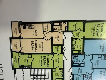 Продажа квартир: 1 комната, 55 м², Элитка, 8 этаж, ПСО (под самоотделку)