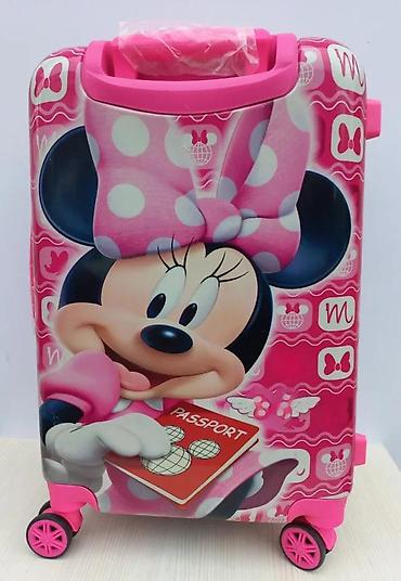 Rančevi, torbe i koferi: Dečji kofer na točkiće – Minnie Mouse motiv - Dimenzije: kabinski — 11